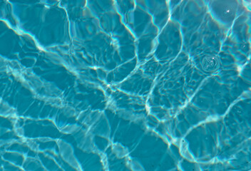 Blue pool water surface texture