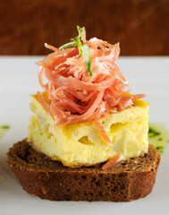 Tortilla with ham