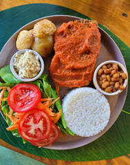 Beef Parmigiana with Rice and Rustic Potatoes