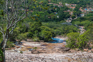 Serrano natural pools near the town of Lencois in Chapada Diamantina