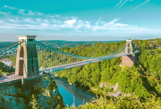 Bristol's iconic suspension bridge.