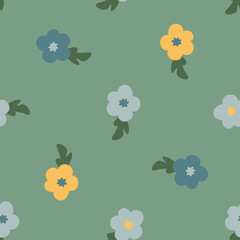 Floral seamless pattern. Colorful surface design