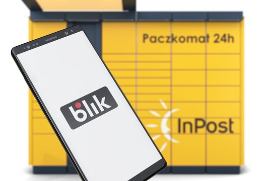 Paczkomat Inpost logo Blik

