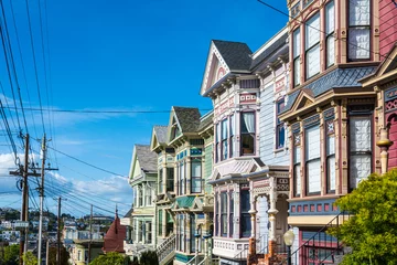 Foto op Canvas Colorful houses in Castro street, San Francisco, California  © pikappa51