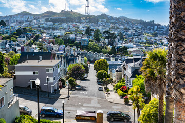 Castro district view from Liberty Street, San Francisco, California
