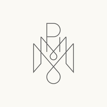 Simple and unique letter or word MM line font like pattern motif ornament precision image graphic icon logo design abstract concept vector stock. Can be used as a symbol related to initial or monogram