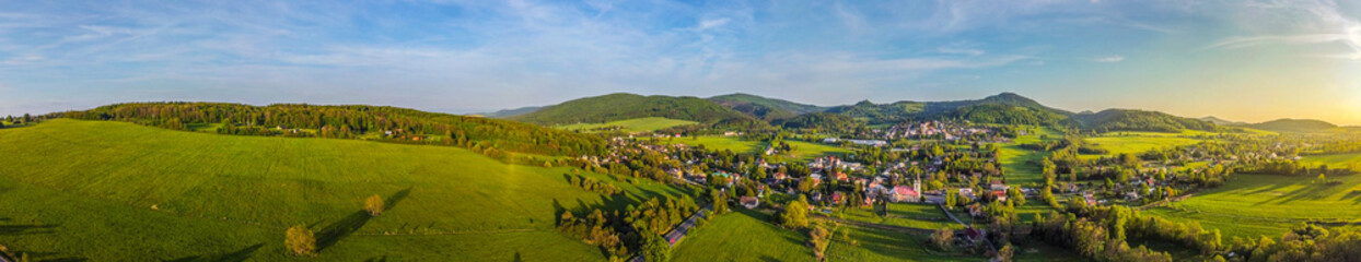 Jiretin and Jedlova Mountain view from above
