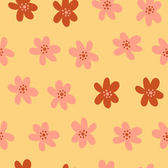 Floral seamless pattern. Colorful surface design