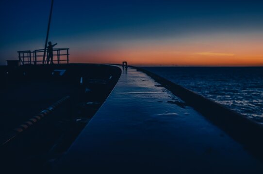 Sailor Opens His Arms Against Sea, Titanic Scene