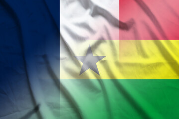 France and Ghana official flag international negotiation GHA FRA