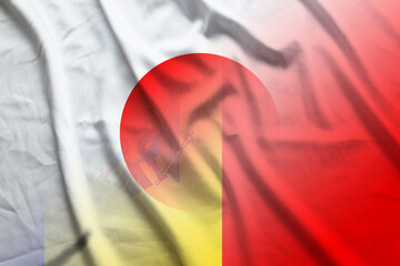 Japan and Moldavia government flag international negotiation MDA JPN