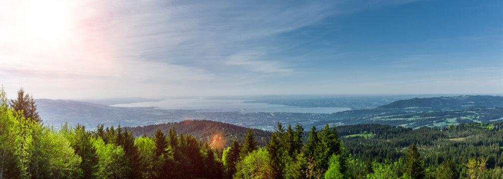 Blick auf den Bodensee vom Lank am B&ouml;dele in Vorarlberg