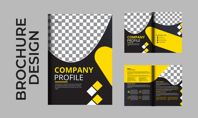 Brochure template for company profile ,annual report ,brochures, flyers, leaflet, magazine,book with cover page design 