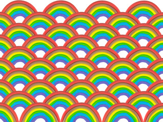 Obraz premium LGBTQ rainbow or wave symbol background from plasticine