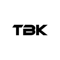 TBK letter logo design with white background in illustrator, vector logo modern alphabet font overlap style. calligraphy designs for logo, Poster, Invitation, etc.