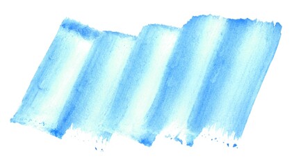 Blaue Pinsel Tuschezeichnung mit Wasserfarbe