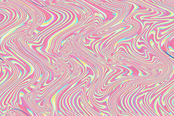 オフホワイトとピンクと水色の細かい入り組んだマーブル模様