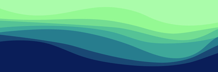 colorful landscape waves pattern vector illustration good for wallpaper, background, backdrop, banner, web, and design template