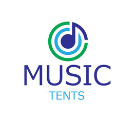 Music brand abstract logo design. This is so creative logo