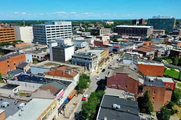 Aerial of St Catharines, Ontario, Canada