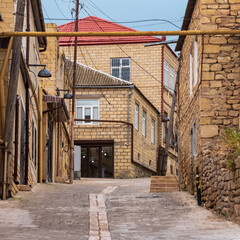 mahallas in Derbent, ancient streets of the historical center of the city, Dagestan