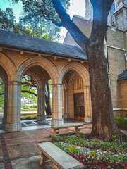 entrance to the house