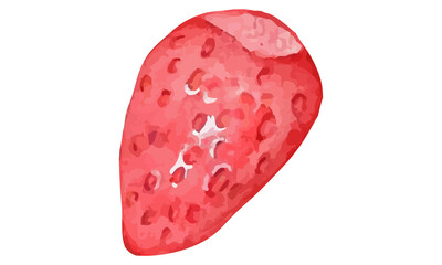 Vector watercolor background. The texture of the strawberry