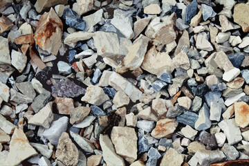 illustration background of small colored pebbles