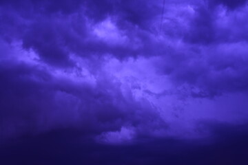 Naklejka na ściany i meble Storm clouds - Blue sky with clouds - 06