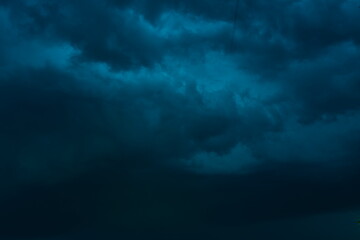 Naklejka na ściany i meble Storm clouds - Blue sky with clouds - 04