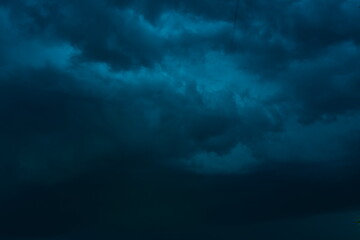 Obraz premium Storm clouds - Blue sky with clouds - 04