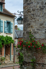 One of most beautiful french villages, Gerberoy - small historical village with half-timbered...