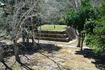 Becan city  ruins , Campeche , Mexico. 2022 04 14 , 