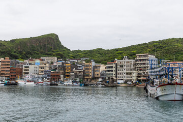 Fototapeta na wymiar Yehliu Fishing Harbor in Taiwan