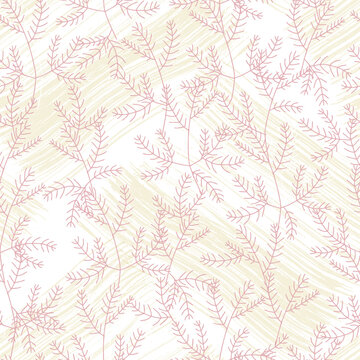 fir branches christmas vector seamless pattern