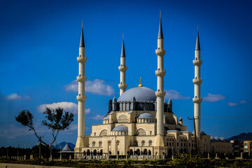 Fototapeta na wymiar Hala Sultan Camii Moschee in Nordzypern