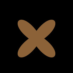 Boho Minimalist Beige Gold Symbol Silhouette. Boho Poster Print Template. Boho Graphic Element Icon Pattern Background