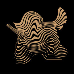 Boho Minimalist Beige Gold Symbol Silhouette. Boho Poster Print Template. Boho Graphic Element Icon Pattern Background