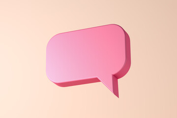 Comic speech bubble on soft background