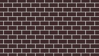 Brown bricks pattern background. Broken brick wall concept. Vector Illustrator.