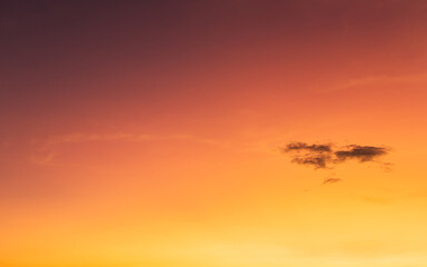 Orange sunrise sky background in the morning early sunlight beautiful golden hour