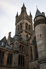Fototapeta na wymiar Bell Tower at the Historic University of Glasgow