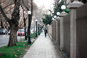 Calle en Providencia, Santiago, Chile