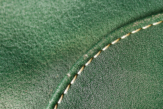 Green leather texure