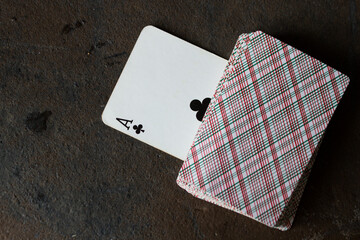 Stack of playing cards