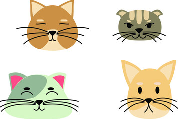 cat illustration icon vector graphic design