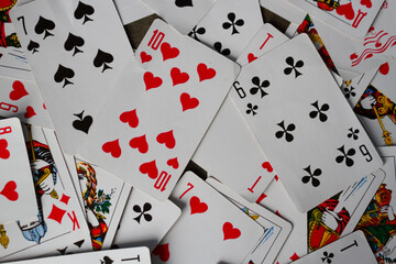 Background of playing cards