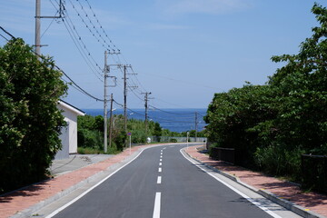 Fototapeta na wymiar 三宅島（Miyake Island）　三池港（Miike Port）