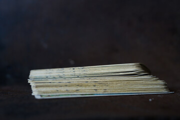 Stack of playing cards