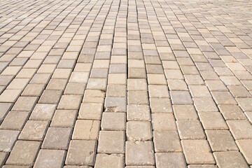  Square stone for paving the surface of the walkway.